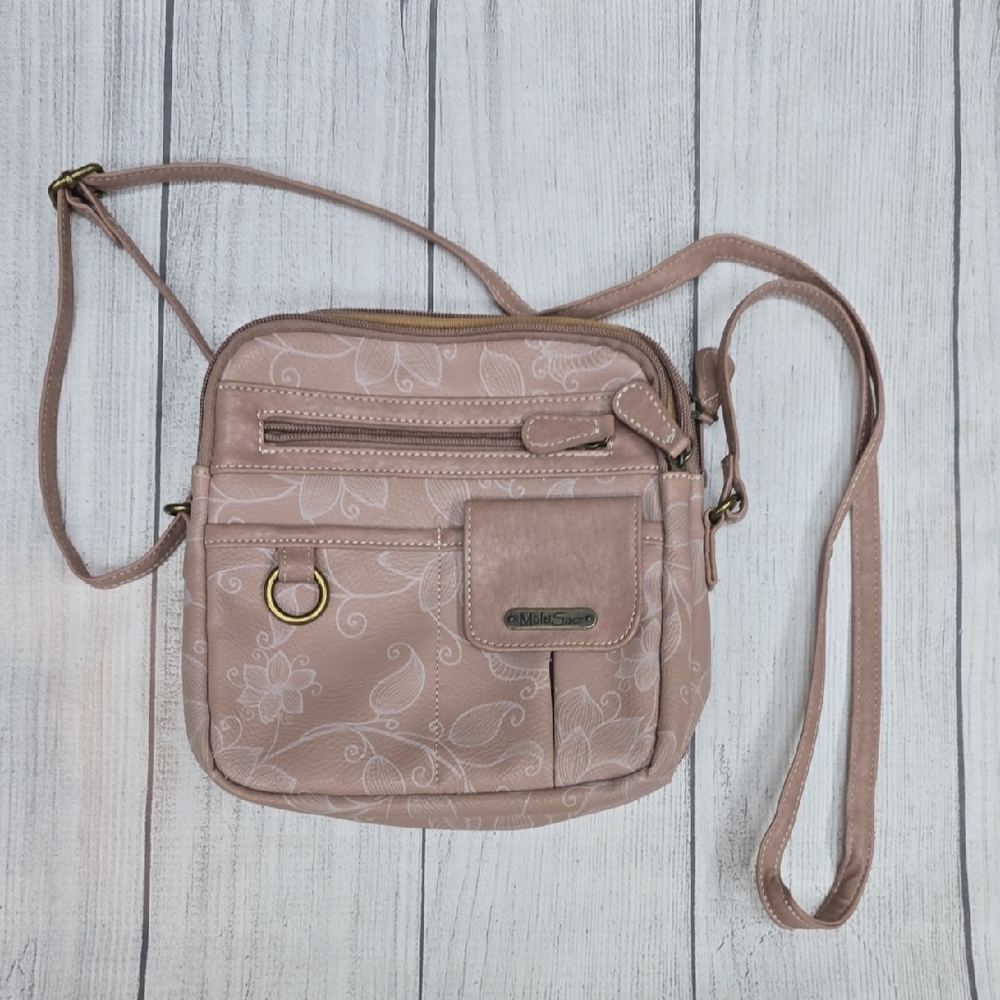 MultiSac Elegant Pink Crossbody Bag EUC